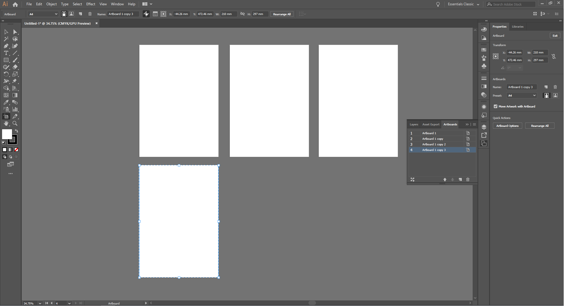 How to Add Artboards in Illustrator