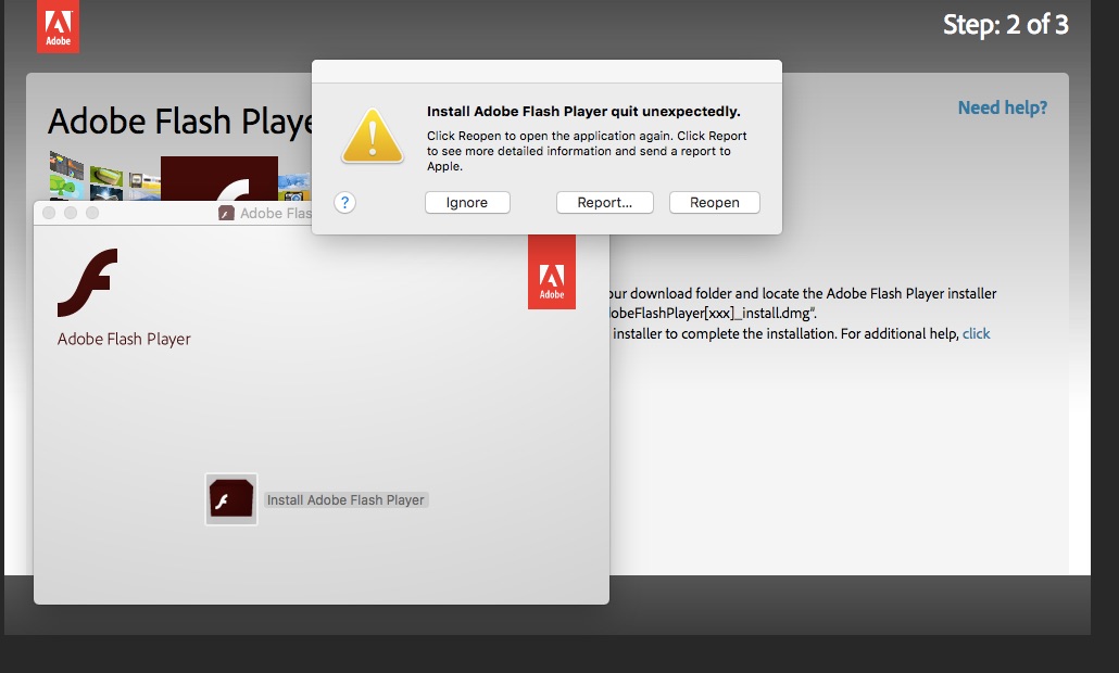 Adobe install flash player os x dmg software