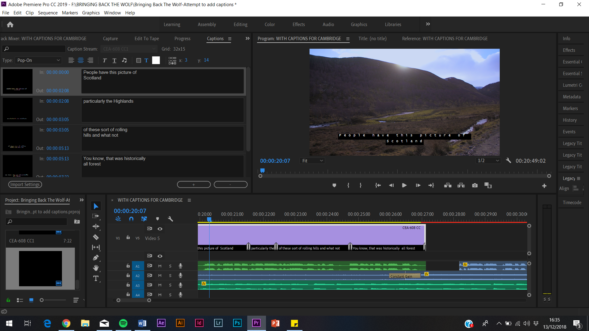 Premiere pro open captions vs hot sale open subtitling