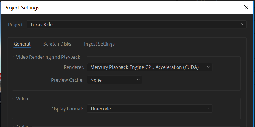 enable gpu acceleration in adobe premiere pro cc