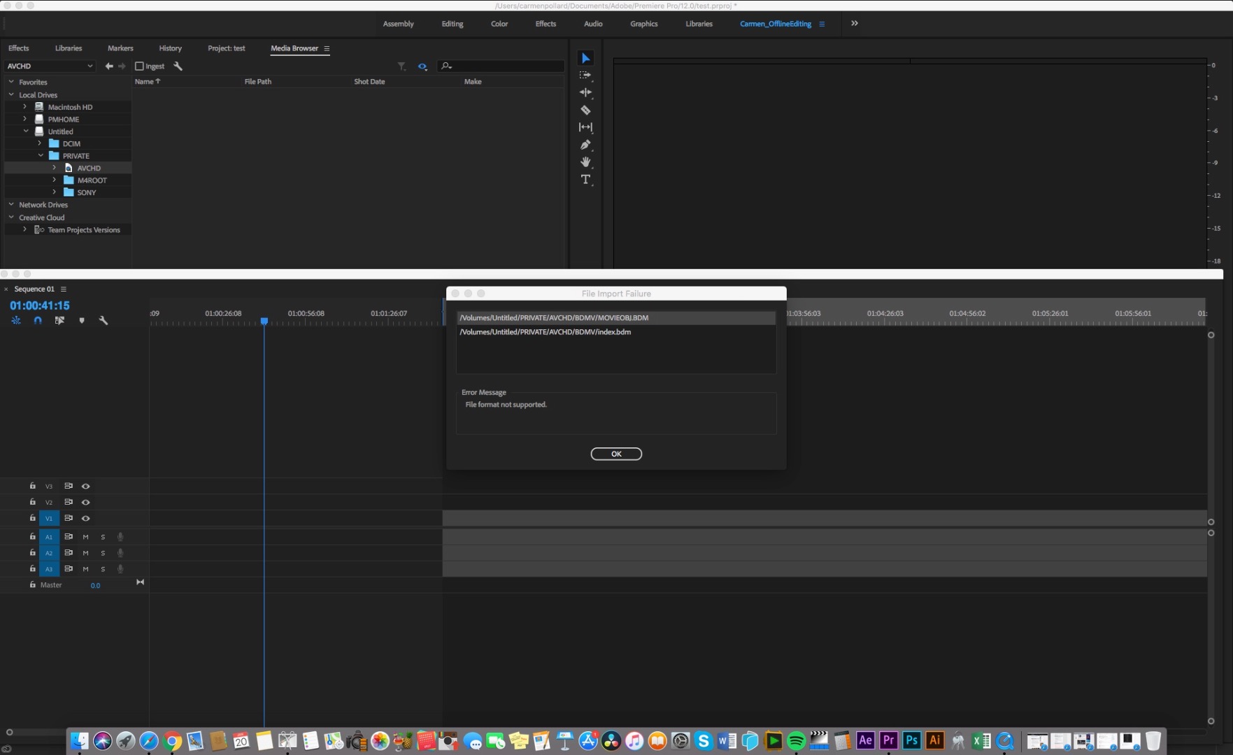 can i use adobe premiere with avchd files