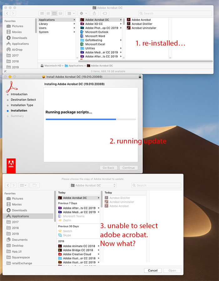 Adobe Acrobat Keeps Crashing On Mac Mojave