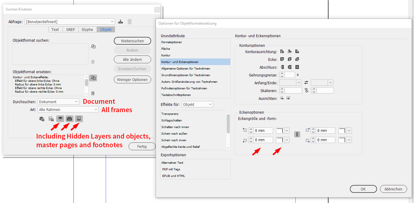 Solved Re Can I change all frames in a document from rou... Adobe