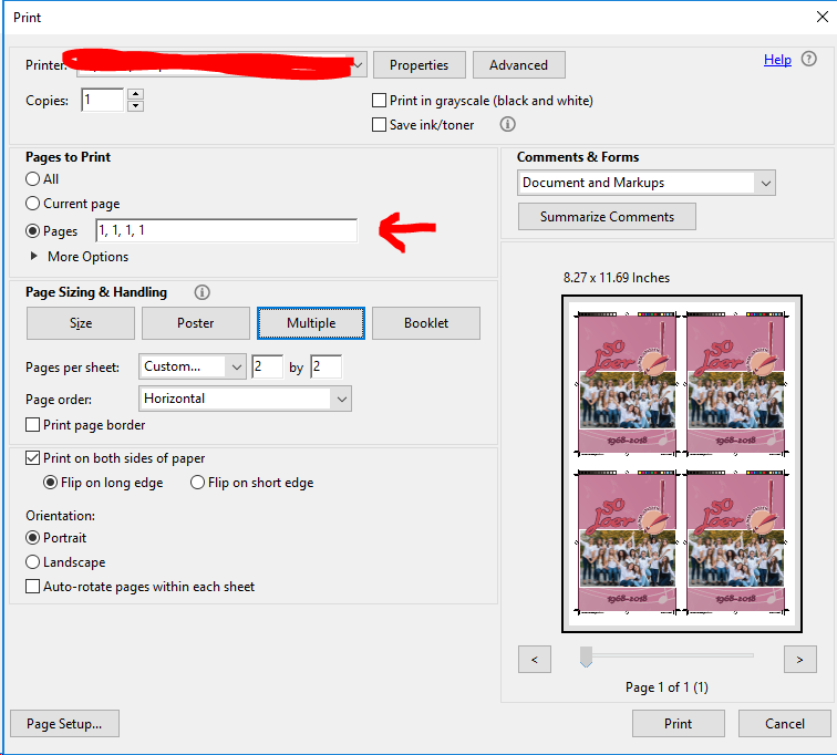 Solved: Is it possible to print multiple pages with copies... - Adobe Community -