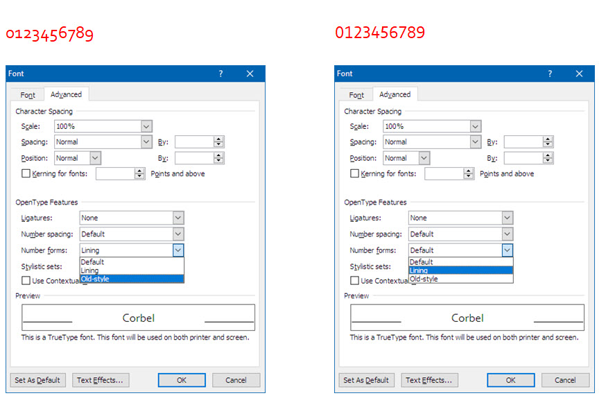 Corbel Font Number Style Adobe Support Community 10308545