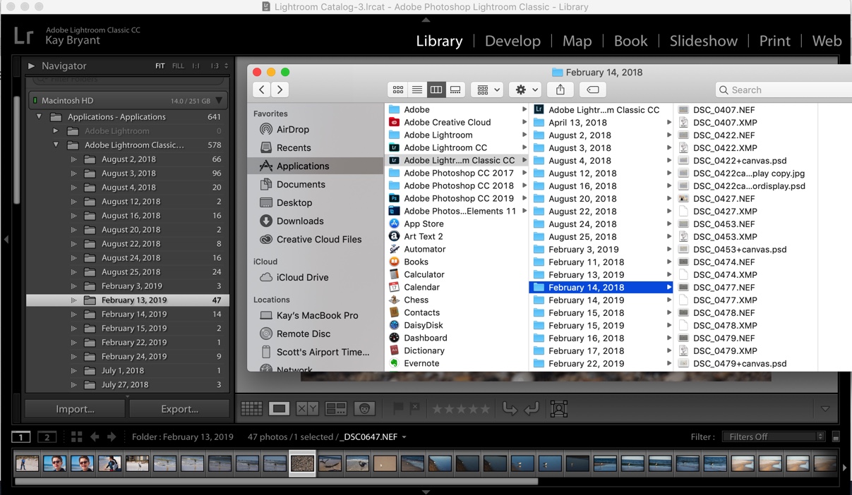 How to add external hard drive to lightroom information