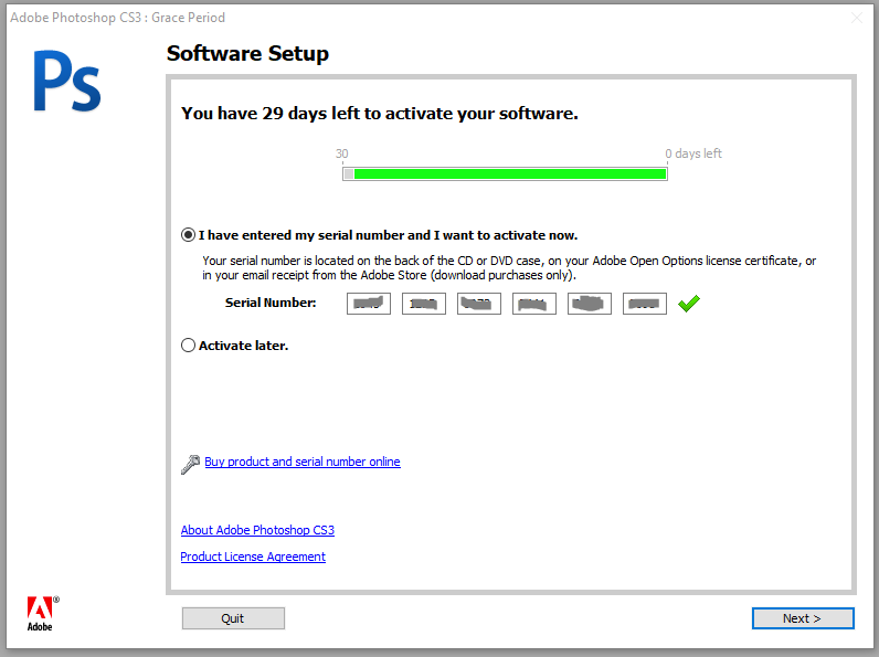 serial number photoshop cs3 activation code
