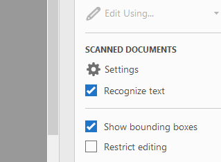 adobe acrobat 2015 stop ocr auto