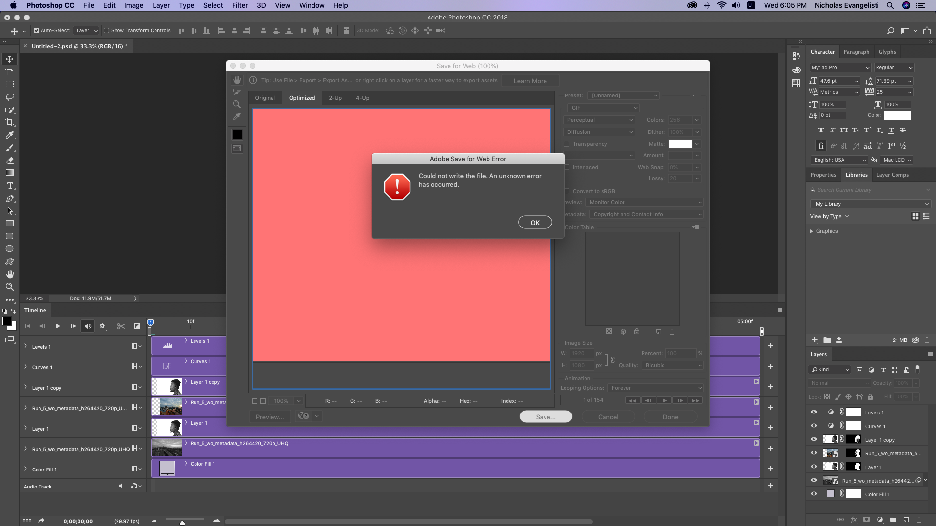 Re: Animated GIF saving problems - Adobe Community - 12112551