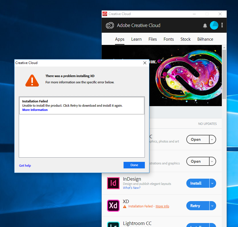 Solved: Adobe XD Installation Issue - Adobe Community - 10443750