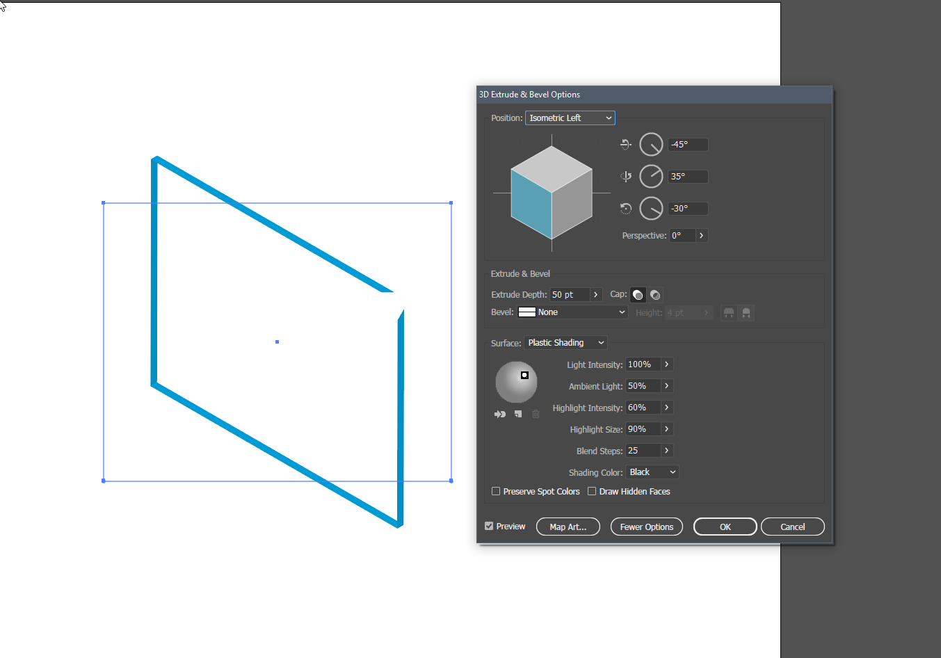 3D Extrude and Bevel Effect breaks the object - Adobe Community - 10445682