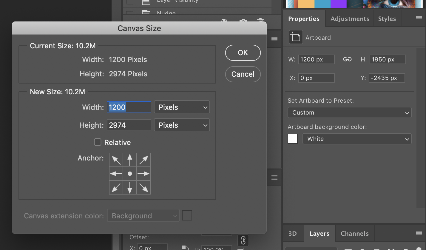 How to Resize Artboards in Photoshop 