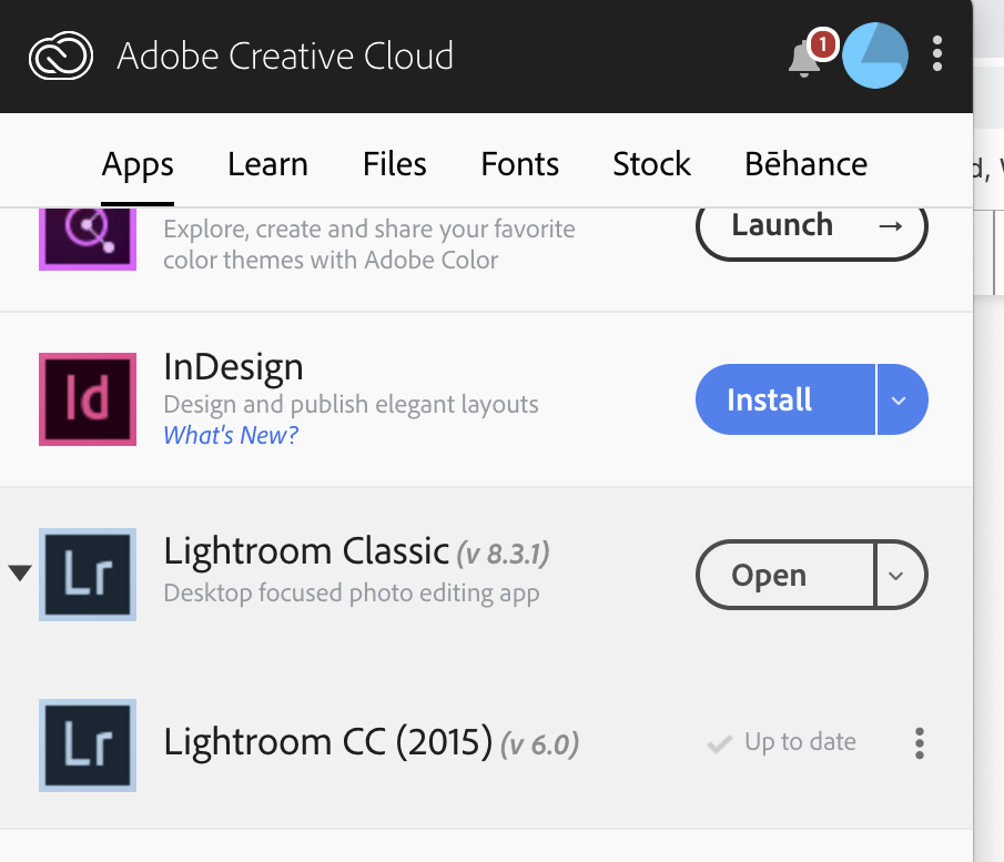 i cant download lightroom for mac desktop
