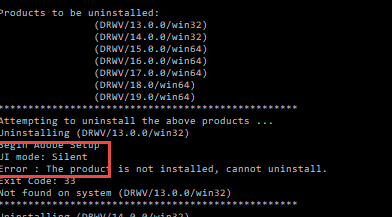 Solved: Uninstaller All CC Products Silently With A CC Uni... - Adobe ...