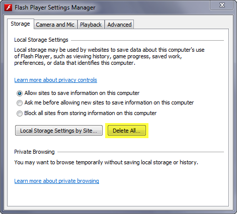 swf file player adobe flash player settings local save