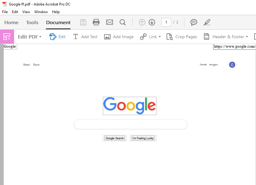 how to search a web page for text in chrome