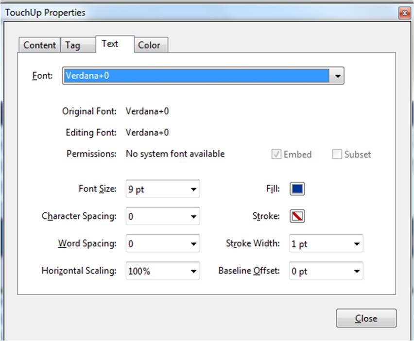 how to change font adobe acrobat pro