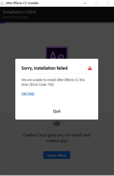 why cant i download after effects