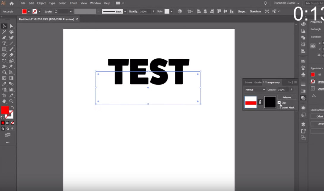 Transparency in Illustrator 