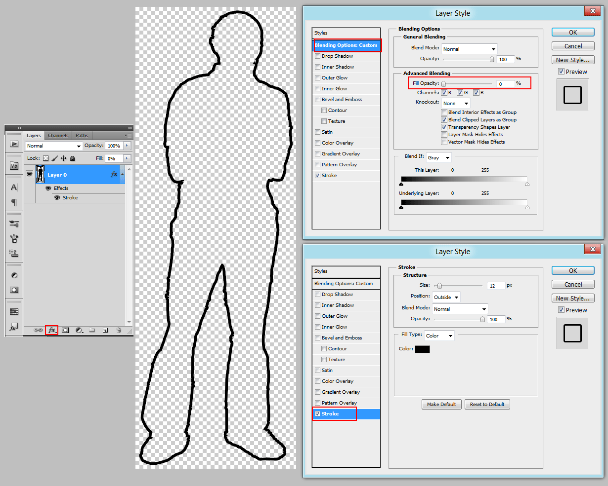 How To Make An Outline In Photoshop Of A Picture