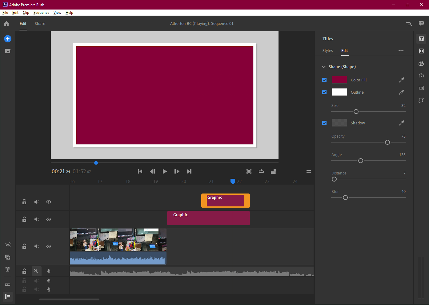 make background in adobe premiere with black background 2017