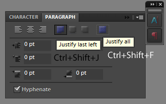 how do you justify text in photoshop elements