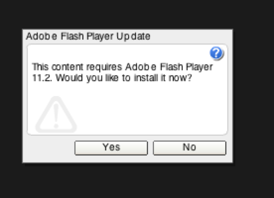 Adobe Flash Player Update Won