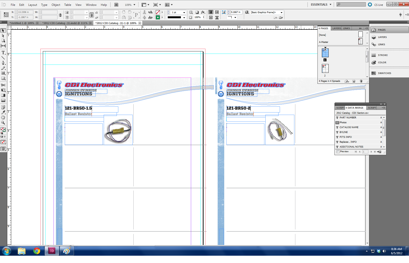 indesign data merge multiple sequential items on one page