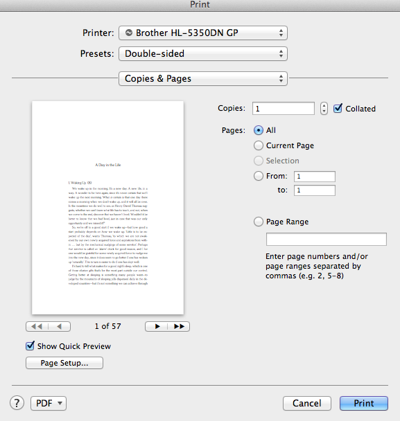 adobe acrobat print double sided menu