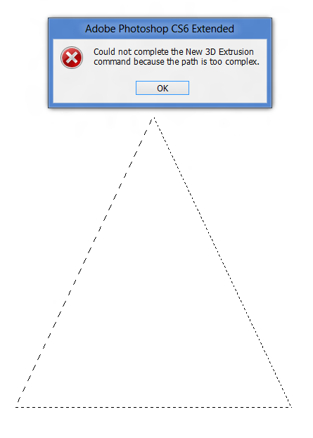 Path Is Too Complex Photoshop 3d