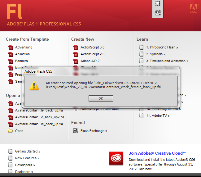 adobe air update for flash cs3 professional