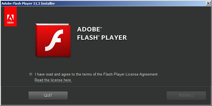 update adobe flash player 11.3