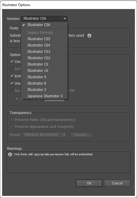 Compatibility With Illustrator Cs5 To Cs6 Adobe Support Community