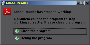 adobe acrobat reader not working in mozilla