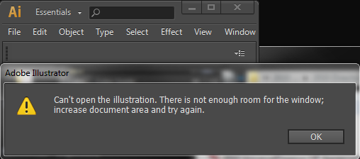 Solved: Illustrator CS6 - opens in window too small - Adobe