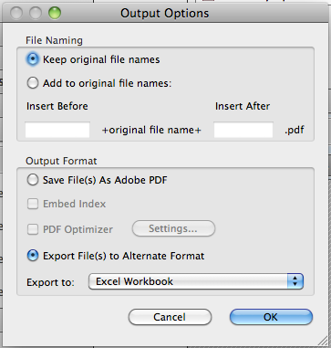 adobe convert excel to pdf