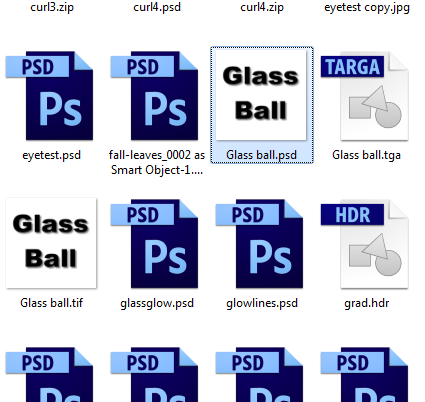 view photoshop thumbnails windows 7