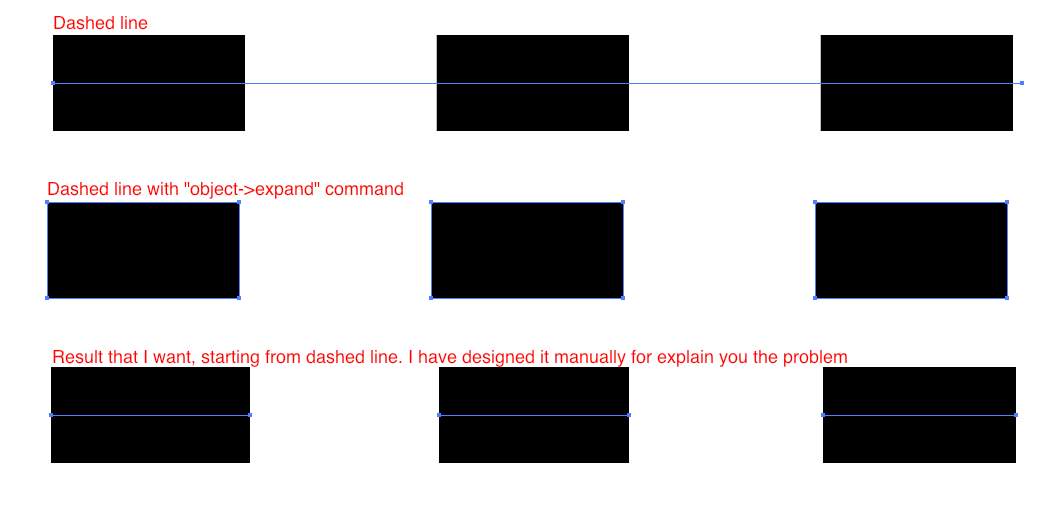 Solved Transform Dashed Lines Into Separate Small Lines Adobe Support Community