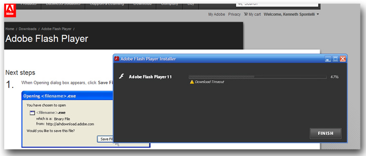 how do i upgrade my adobe flash player for free
