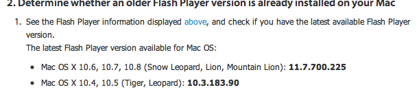 install adobe flash player for mac os x 10.5 8
