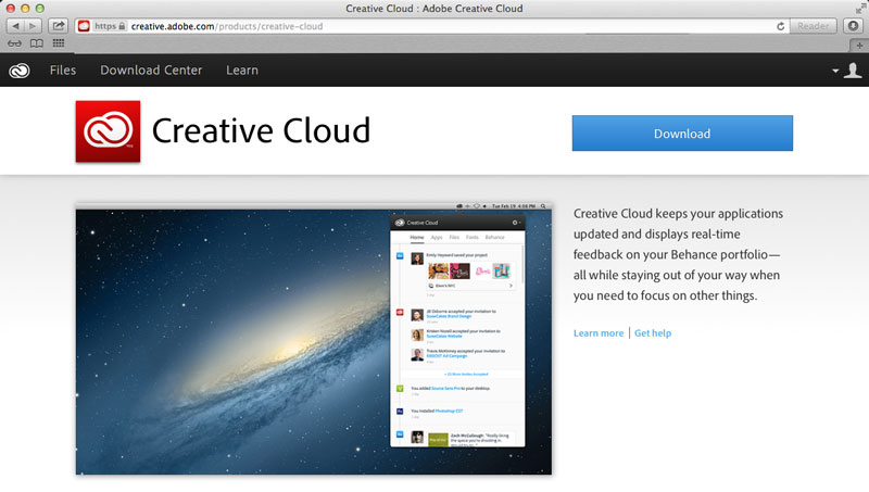adobe creative cloud desktop app manager