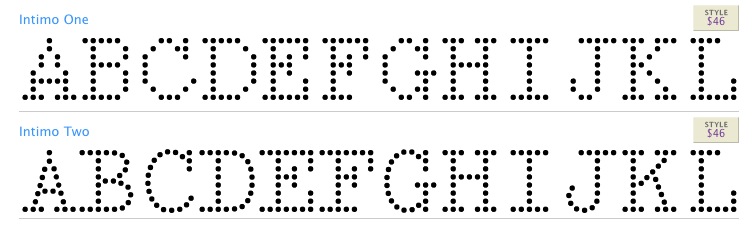 dotted fonts for quarkxpress