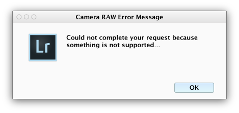 camera raw update for lightroom 5.7.1