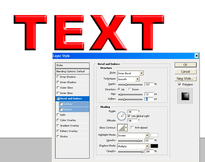 Betreff: The Embos & Bevel Effect broken when appl - Adobe