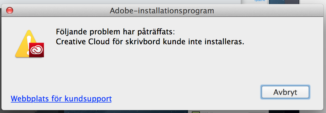 creative cloud installer stuck mac
