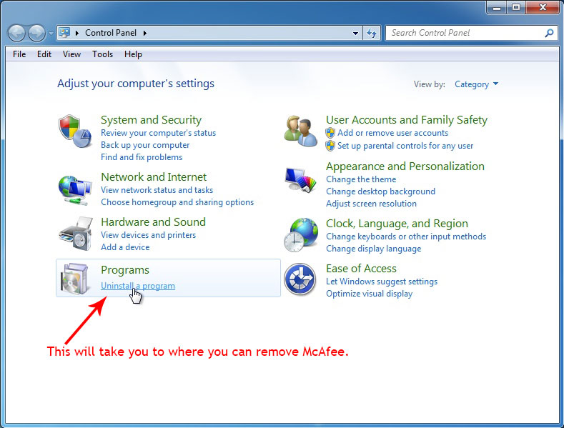 mcafee security scan plus removal tool