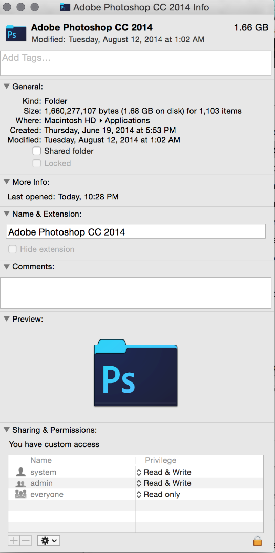 Adobe photoshop cc 2014 for mac os 10.13