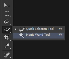 where is the magic wand tool in photoshop for mac