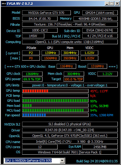 gtx 970 opengl windows 10