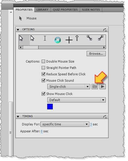 reduce mouse click noise